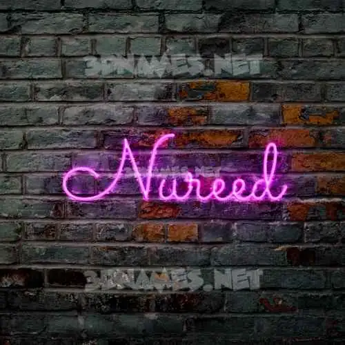 nureed in Pink Neon style - 3D name wallpaper nureed in Pink Neon style - 3D name wallpaper