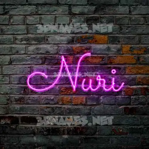 nuri in Pink Neon style - 3D name wallpaper nuri in Pink Neon style - 3D name wallpaper