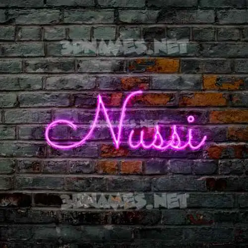 nussi in Pink Neon style - 3D name wallpaper nussi in Pink Neon style - 3D name wallpaper