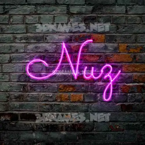 nuz in Pink Neon style - 3D name wallpaper nuz in Pink Neon style - 3D name wallpaper