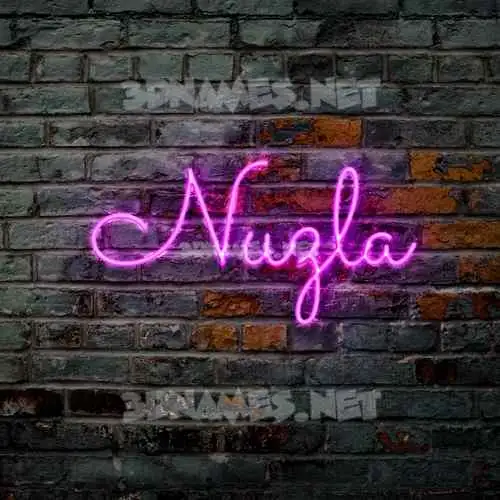 nuzla in Pink Neon style - 3D name wallpaper nuzla in Pink Neon style - 3D name wallpaper