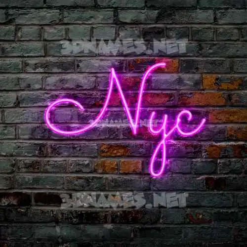 nyc in Pink Neon style - 3D name wallpaper nyc in Pink Neon style - 3D name wallpaper