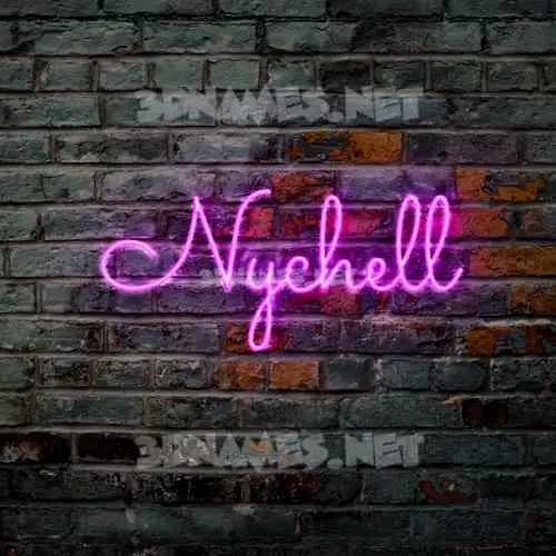 nychell in Pink Neon style - 3D name wallpaper nychell in Pink Neon style - 3D name wallpaper