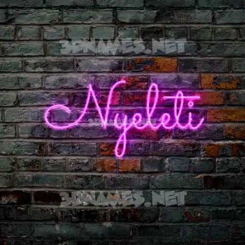 nyeleti in Pink Neon style - 3D name wallpaper nyeleti in Pink Neon style - 3D name wallpaper