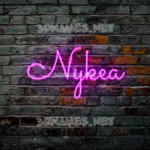 nykea in Pink Neon style - 3D name wallpaper nykea in Pink Neon style - 3D name wallpaper