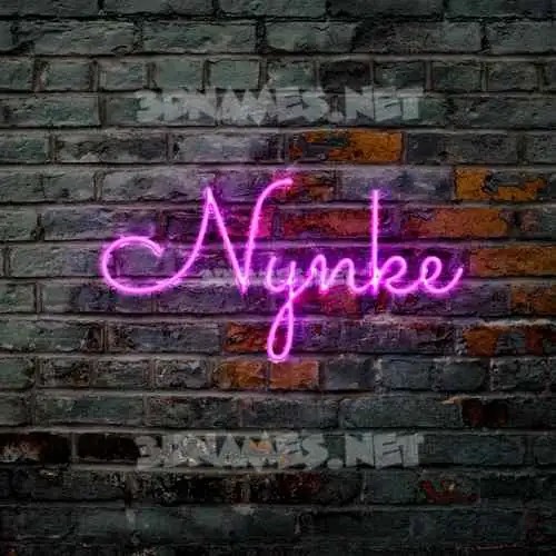 nynke in Pink Neon style - 3D name wallpaper nynke in Pink Neon style - 3D name wallpaper