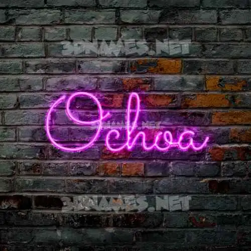 ochoa in Pink Neon style - 3D name wallpaper ochoa in Pink Neon style - 3D name wallpaper