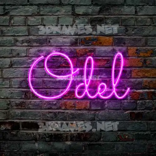 odel in Pink Neon style - 3D name wallpaper odel in Pink Neon style - 3D name wallpaper