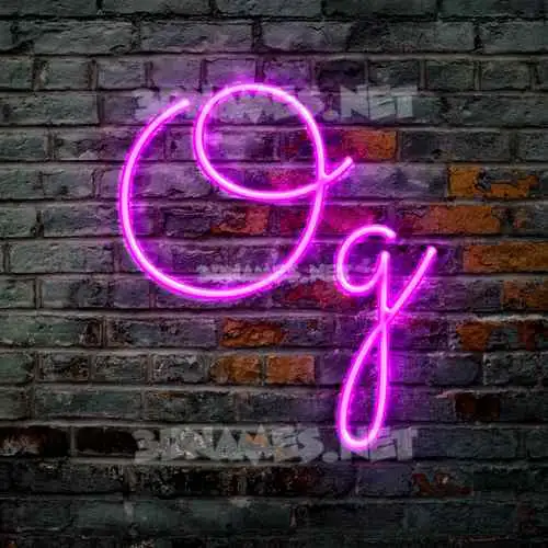 og in Pink Neon style - 3D name wallpaper og in Pink Neon style - 3D name wallpaper
