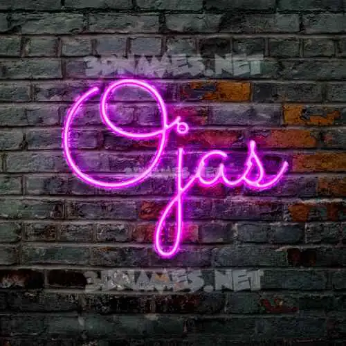 ojas in Pink Neon style - 3D name wallpaper ojas in Pink Neon style - 3D name wallpaper