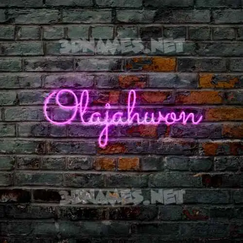 olajahwon in Pink Neon style - 3D name wallpaper olajahwon in Pink Neon style - 3D name wallpaper