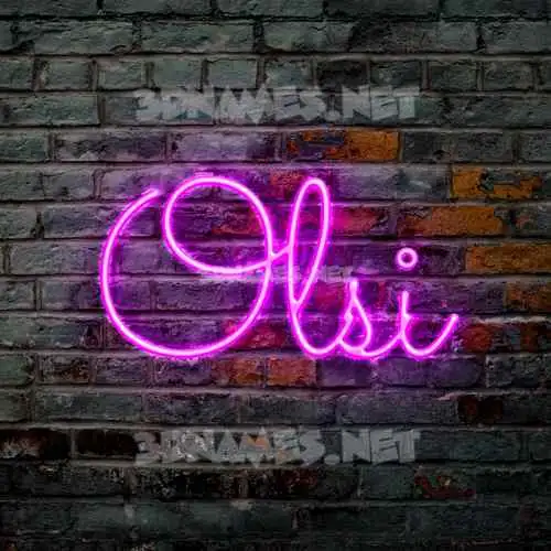 olsi in Pink Neon style - 3D name wallpaper olsi in Pink Neon style - 3D name wallpaper