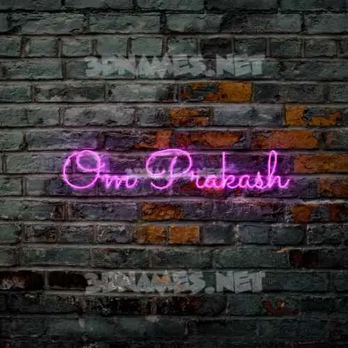 om prakash in Pink Neon style - 3D name wallpaper om prakash in Pink Neon style - 3D name wallpaper