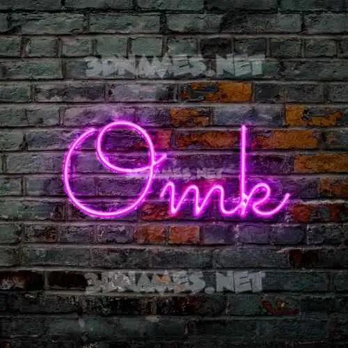 omk in Pink Neon style - 3D name wallpaper omk in Pink Neon style - 3D name wallpaper