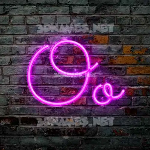 oo in Pink Neon style - 3D name wallpaper oo in Pink Neon style - 3D name wallpaper