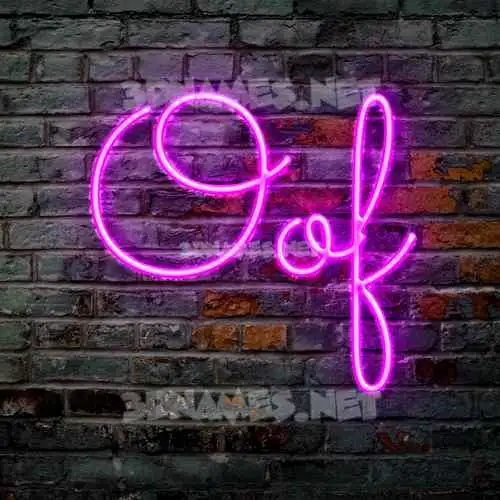 oof in Pink Neon style - 3D name wallpaper oof in Pink Neon style - 3D name wallpaper