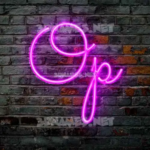 op in Pink Neon style - 3D name wallpaper op in Pink Neon style - 3D name wallpaper