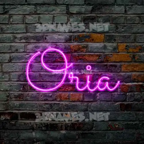oria in Pink Neon style - 3D name wallpaper oria in Pink Neon style - 3D name wallpaper