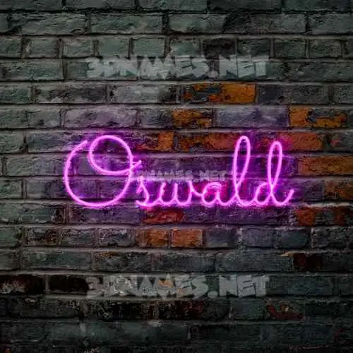 oswald in Pink Neon style - 3D name wallpaper oswald in Pink Neon style - 3D name wallpaper