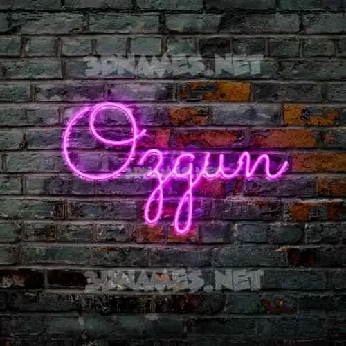 ozgun in Pink Neon style - 3D name wallpaper ozgun in Pink Neon style - 3D name wallpaper