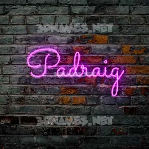 padraig in Pink Neon style - 3D name wallpaper padraig in Pink Neon style - 3D name wallpaper