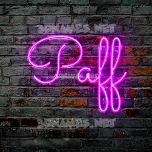 paff in Pink Neon style - 3D name wallpaper paff in Pink Neon style - 3D name wallpaper