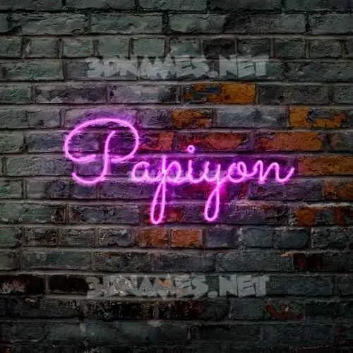papiyon in Pink Neon style - 3D name wallpaper papiyon in Pink Neon style - 3D name wallpaper