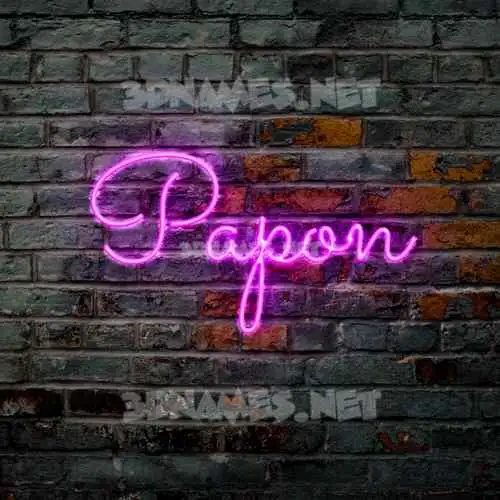 papon in Pink Neon style - 3D name wallpaper papon in Pink Neon style - 3D name wallpaper