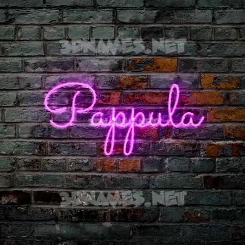 pappula in Pink Neon style - 3D name wallpaper pappula in Pink Neon style - 3D name wallpaper