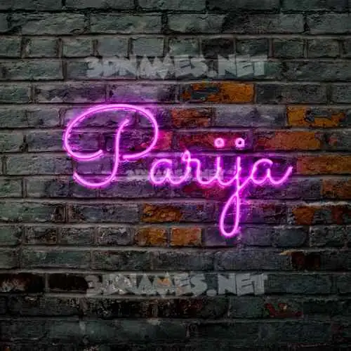 parija in Pink Neon style - 3D name wallpaper parija in Pink Neon style - 3D name wallpaper