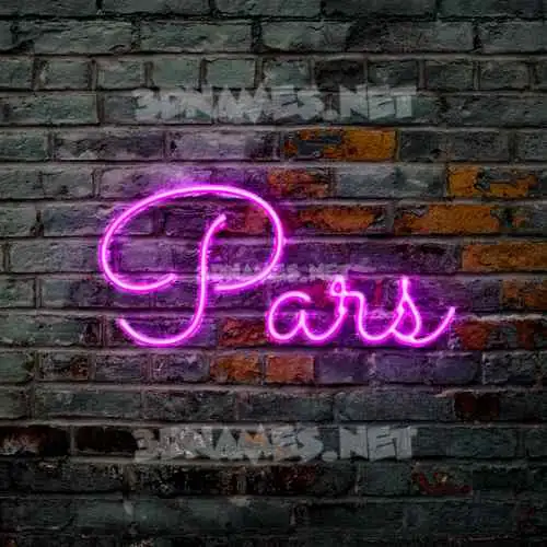 pars in Pink Neon style - 3D name wallpaper pars in Pink Neon style - 3D name wallpaper