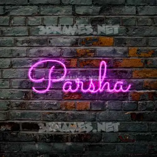 parsha in Pink Neon style - 3D name wallpaper parsha in Pink Neon style - 3D name wallpaper