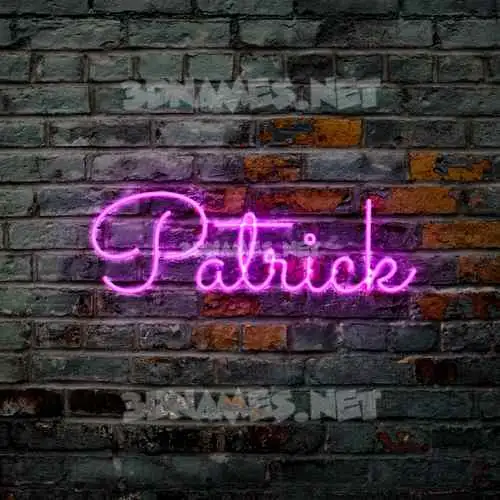 patrick in Pink Neon style - 3D name wallpaper patrick in Pink Neon style - 3D name wallpaper