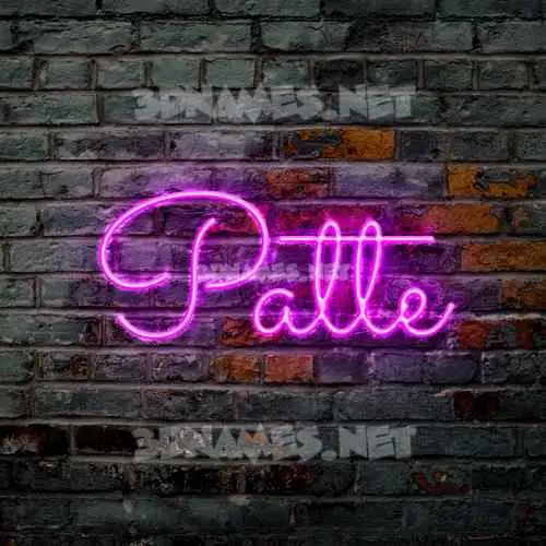 patte in Pink Neon style - 3D name wallpaper patte in Pink Neon style - 3D name wallpaper