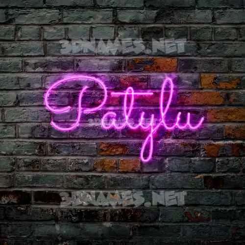 patylu in Pink Neon style - 3D name wallpaper patylu in Pink Neon style - 3D name wallpaper