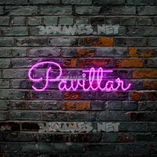 pavittar in Pink Neon style - 3D name wallpaper