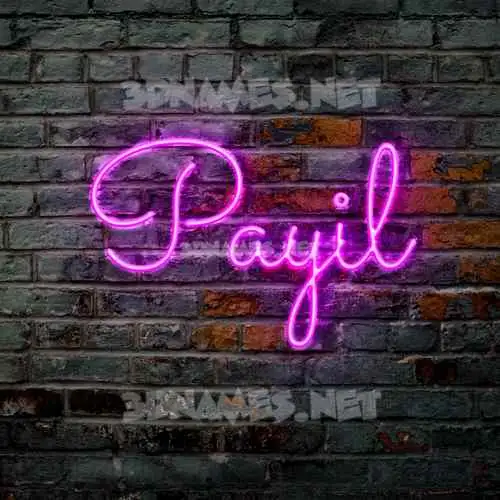payil in Pink Neon style - 3D name wallpaper payil in Pink Neon style - 3D name wallpaper