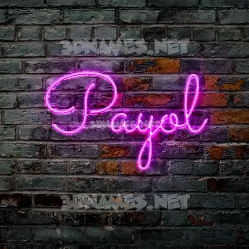 payol in Pink Neon style - 3D name wallpaper payol in Pink Neon style - 3D name wallpaper