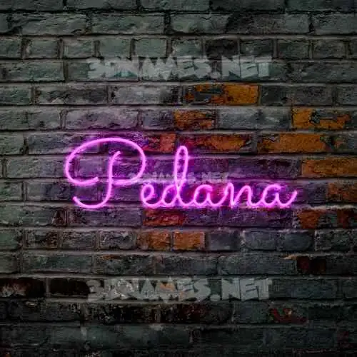 pedana in Pink Neon style - 3D name wallpaper pedana in Pink Neon style - 3D name wallpaper