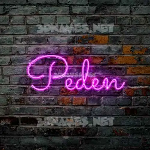 peden in Pink Neon style - 3D name wallpaper peden in Pink Neon style - 3D name wallpaper