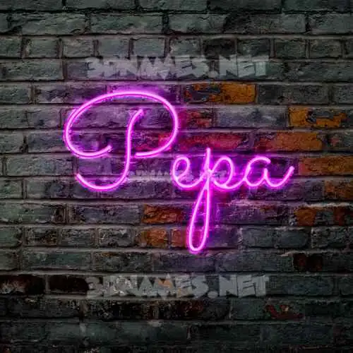 pepa in Pink Neon style - 3D name wallpaper pepa in Pink Neon style - 3D name wallpaper