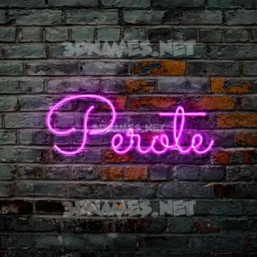 perote in Pink Neon style - 3D name wallpaper