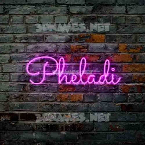 pheladi in Pink Neon style - 3D name wallpaper pheladi in Pink Neon style - 3D name wallpaper