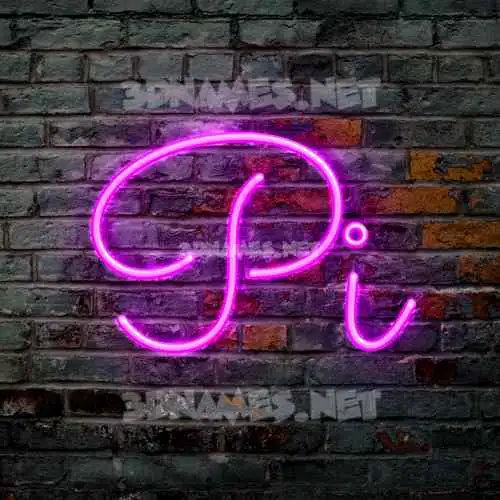 pi in Pink Neon style - 3D name wallpaper pi in Pink Neon style - 3D name wallpaper