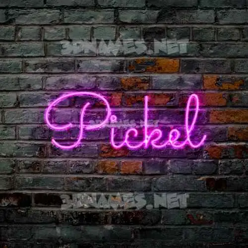 pickel in Pink Neon style - 3D name wallpaper pickel in Pink Neon style - 3D name wallpaper