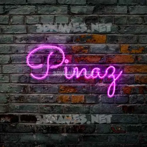 pinaz in Pink Neon style - 3D name wallpaper pinaz in Pink Neon style - 3D name wallpaper