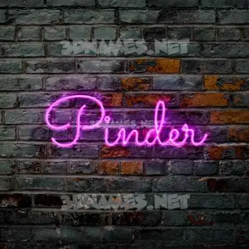 pinder in Pink Neon style - 3D name wallpaper pinder in Pink Neon style - 3D name wallpaper