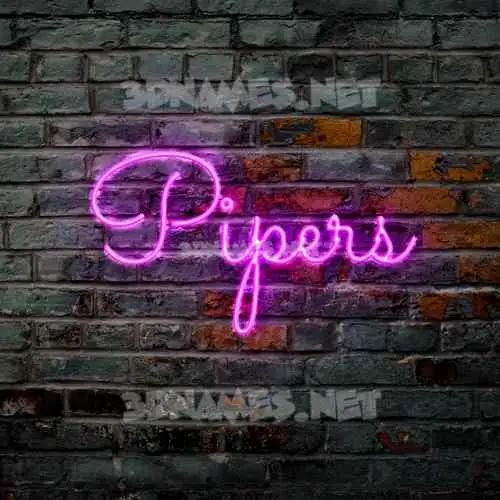 pipers in Pink Neon style - 3D name wallpaper pipers in Pink Neon style - 3D name wallpaper