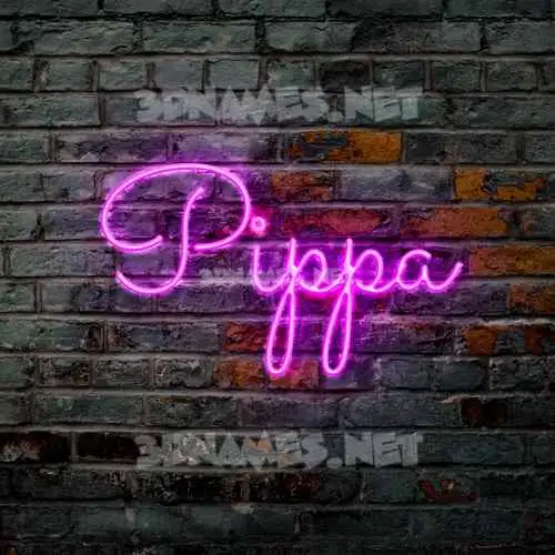 pippa in Pink Neon style - 3D name wallpaper pippa in Pink Neon style - 3D name wallpaper
