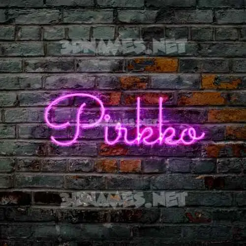 pirkko in Pink Neon style - 3D name wallpaper pirkko in Pink Neon style - 3D name wallpaper